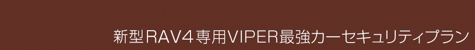 RAV4専用VIPER最強カーセキュリティプラン